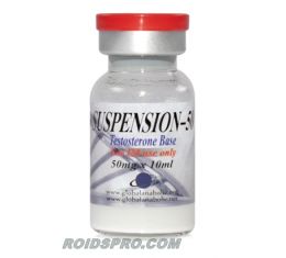 Suspension-50 | Testosterone Base 50 mg per ml x 10ml Vial | Global Anabolics